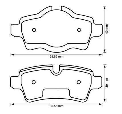 Kit de plaquettes de frein, frein à disque Jurid WHITE