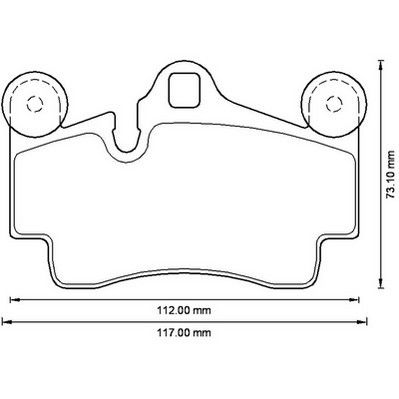 Kit de plaquettes de frein, frein à disque Jurid WHITE