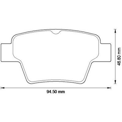 Kit de plaquettes de frein, frein à disque Jurid WHITE