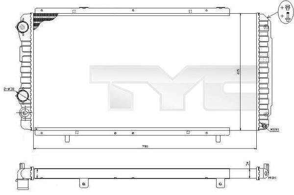 Radiateur 709-0014-R pour Peugeot Boxer Camionnette
