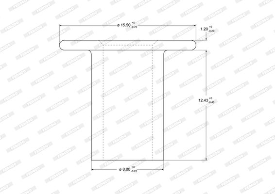 Rivet, garniture de frein à tambour Federal-Mogul