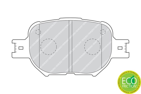 Kit de plaquettes de frein, frein à disque PREMIER ECO FRICTION