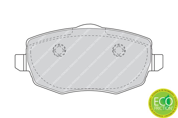 Kit de plaquettes de frein, frein à disque PREMIER ECO FRICTION