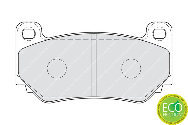 Kit de plaquettes de frein, frein à disque PREMIER ECO FRICTION