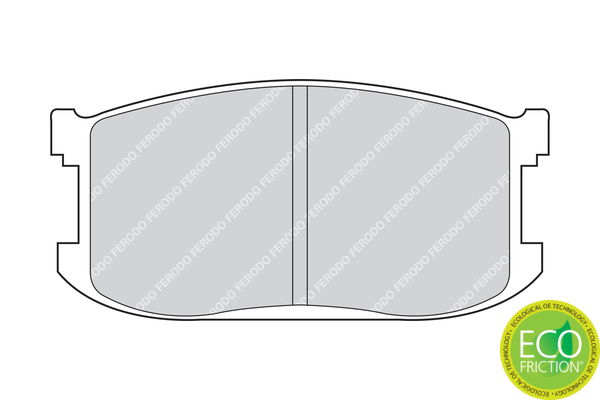 Kit de plaquettes de frein, frein à disque PREMIER ECO FRICTION