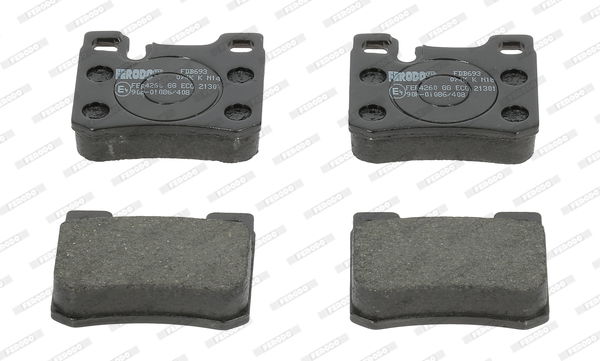 Kit de plaquettes de frein, frein à disque PREMIER ECO FRICTION