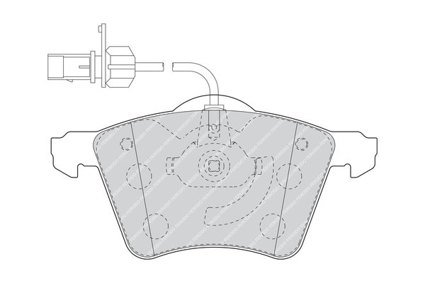 Kit de plaquettes de frein, frein à disque PREMIER ECO FRICTION