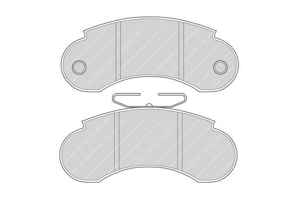 Kit de plaquettes de frein, frein à disque PREMIER ECO FRICTION