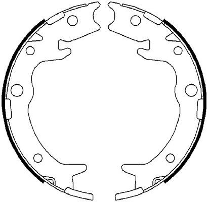 Jeu de mâchoires de frein, frein de stationnement PREMIER
