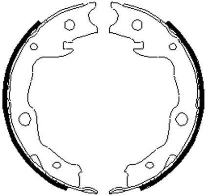 Jeu de mâchoires de frein, frein de stationnement PREMIER