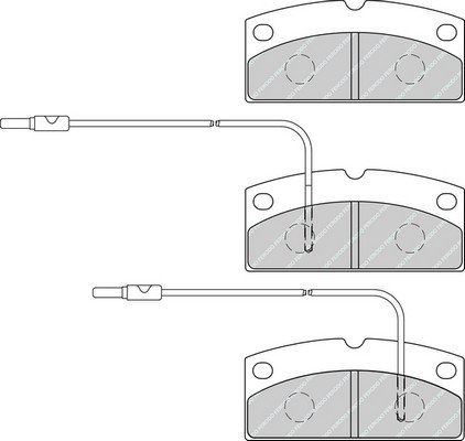 Kit de plaquettes de frein, frein à disque PREMIER