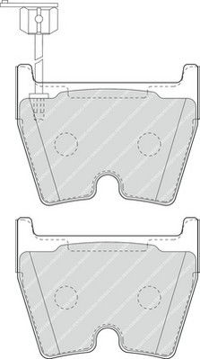 Kit de plaquettes de frein, frein à disque PREMIER