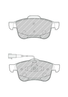 Kit de plaquettes de frein, frein à disque PREMIER
