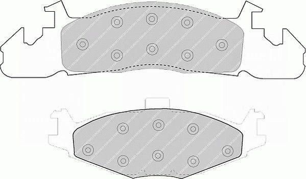 Kit de plaquettes de frein, frein à disque PREMIER