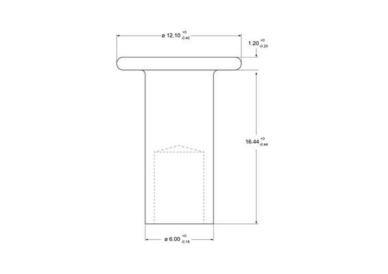 Rivet, garniture de frein à tambour Federal-Mogul