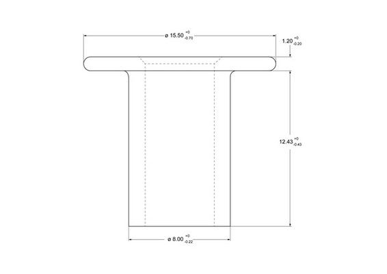 Rivet, garniture de frein à tambour Federal-Mogul