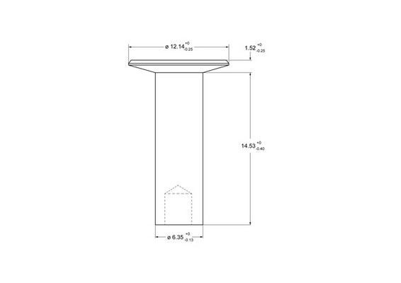 Rivet, garniture de frein à tambour Federal-Mogul