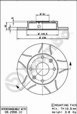 Disque de frein BREMBO MAX LINE