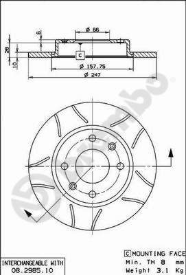 Disque de frein BREMBO MAX LINE