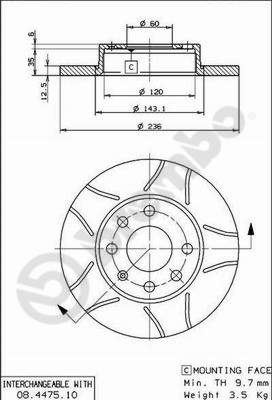 Disque de frein BREMBO MAX LINE