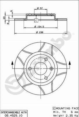 Disque de frein BREMBO MAX LINE