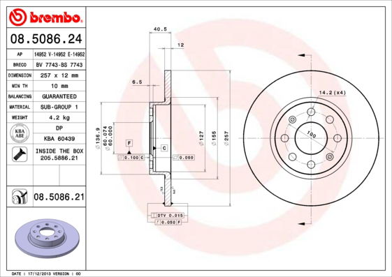 Disque de frein COATED DISC LINE