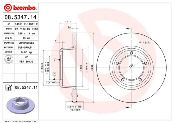 Disque de frein COATED DISC LINE