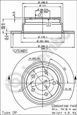 Disque de frein COATED DISC LINE