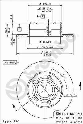 Disque de frein COATED DISC LINE