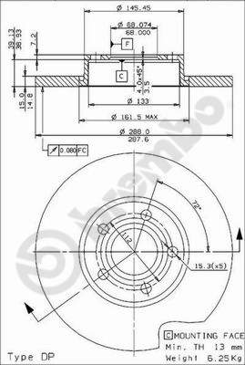 Disque de frein COATED DISC LINE