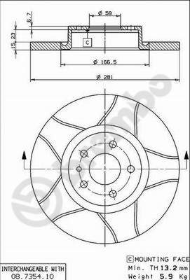 Disque de frein BREMBO MAX LINE