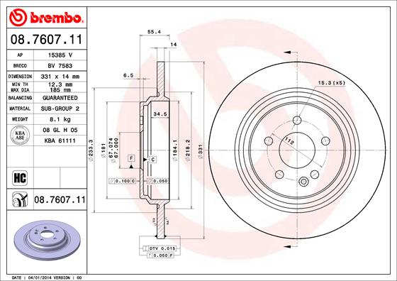 Disque de frein COATED DISC LINE