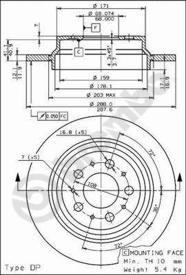 Disque de frein BREMBO MAX LINE