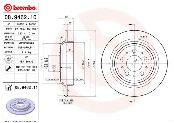 Disque de frein COATED DISC LINE