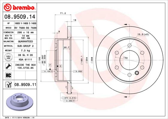 Disque de frein COATED DISC LINE