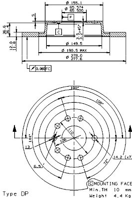 Disque de frein COATED DISC LINE