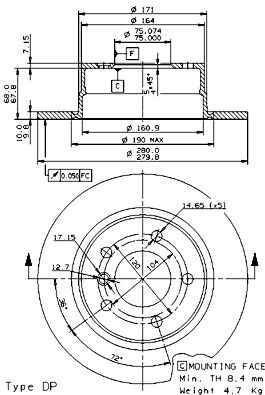 Disque de frein COATED DISC LINE