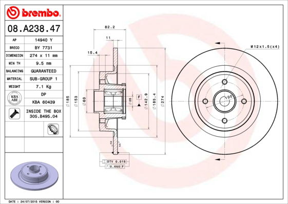 Disque de frein BEARING DISC LINE