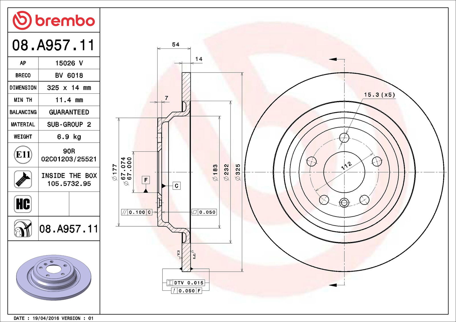 Disque de frein COATED DISC LINE