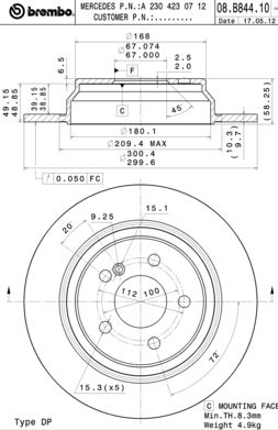Disque de frein COATED DISC LINE