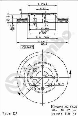 Disque de frein COATED DISC LINE