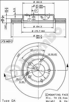 Disque de frein COATED DISC LINE