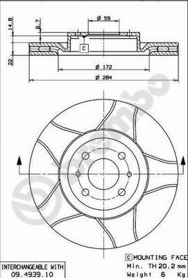 Disque de frein BREMBO MAX LINE