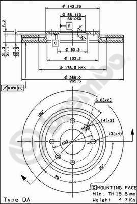 Disque de frein COATED DISC LINE