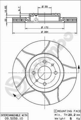 Disque de frein BREMBO MAX LINE