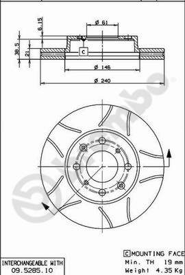 Disque de frein BREMBO MAX LINE