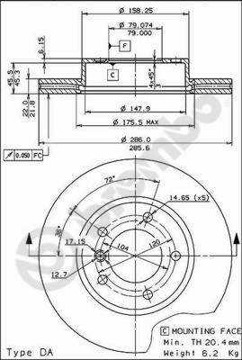 Disque de frein COATED DISC LINE