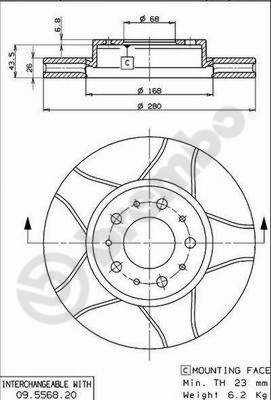 Disque de frein BREMBO MAX LINE