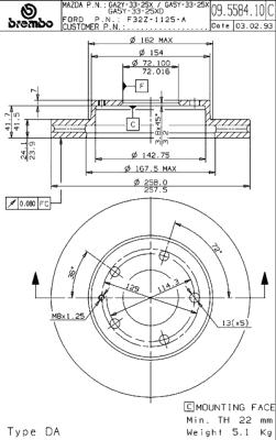 Disque de frein COATED DISC LINE