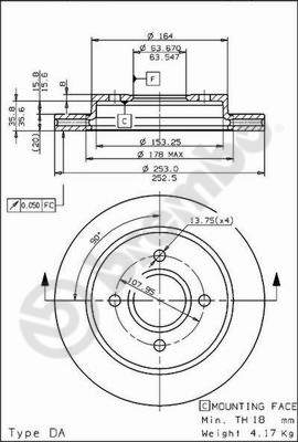 Disque de frein BREMBO MAX LINE